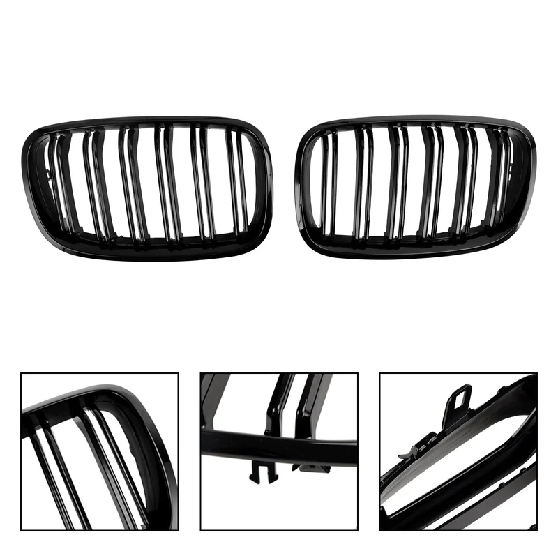 Calandre Pare-Chocs BMW X6 M E71 Noir Brillant 2009-2014
