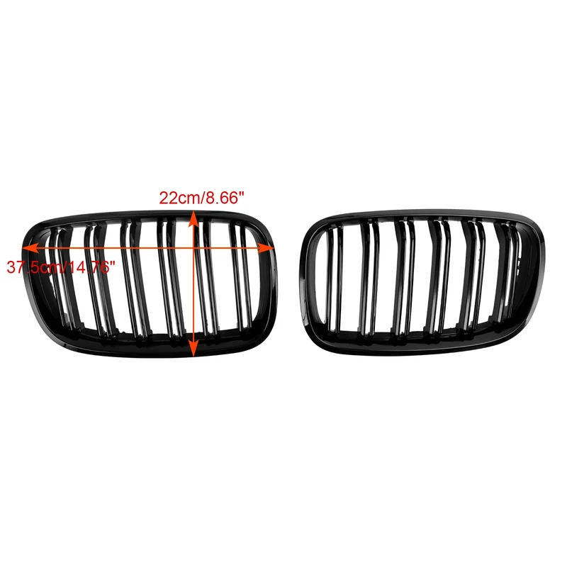 Calandre Pare-Chocs BMW X6 M E71 Noir Brillant 2009-2014