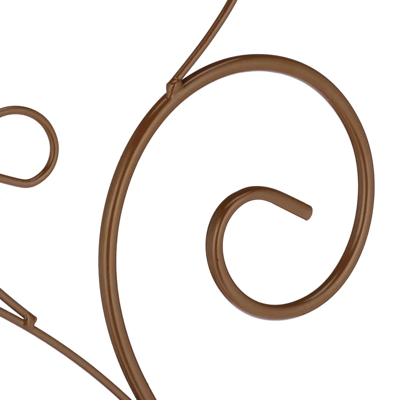 Treillis à plantes grimpantes support décoratif jardin 160 x 30 x 1 cm en fer marron 13_0016804