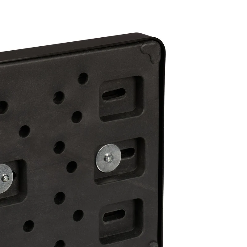 Serviteur WC à poser porte-rouleau et porte-brosse 80 x 30 x 20 cm en fer noir 13_0016673