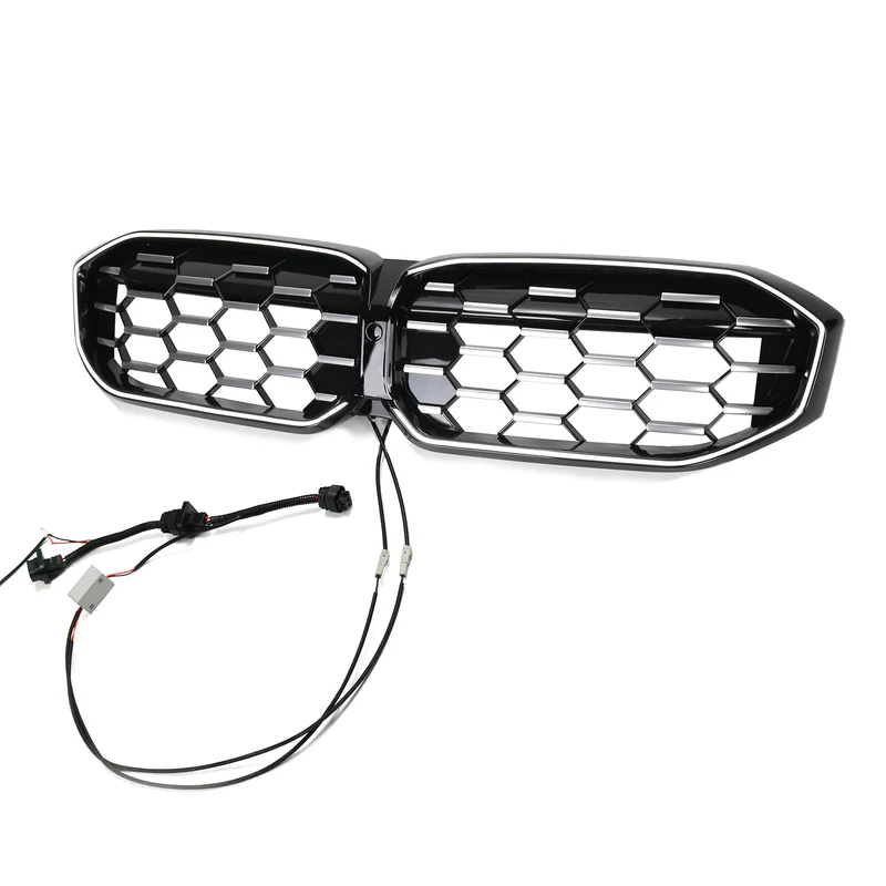 Calandre Diamant BMW Série 3 G20 G28 Noir Argent 2023-2024