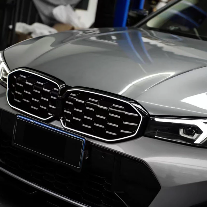 Calandre Diamant BMW Série 3 G20 G28 Noir Argent 2023-2024
