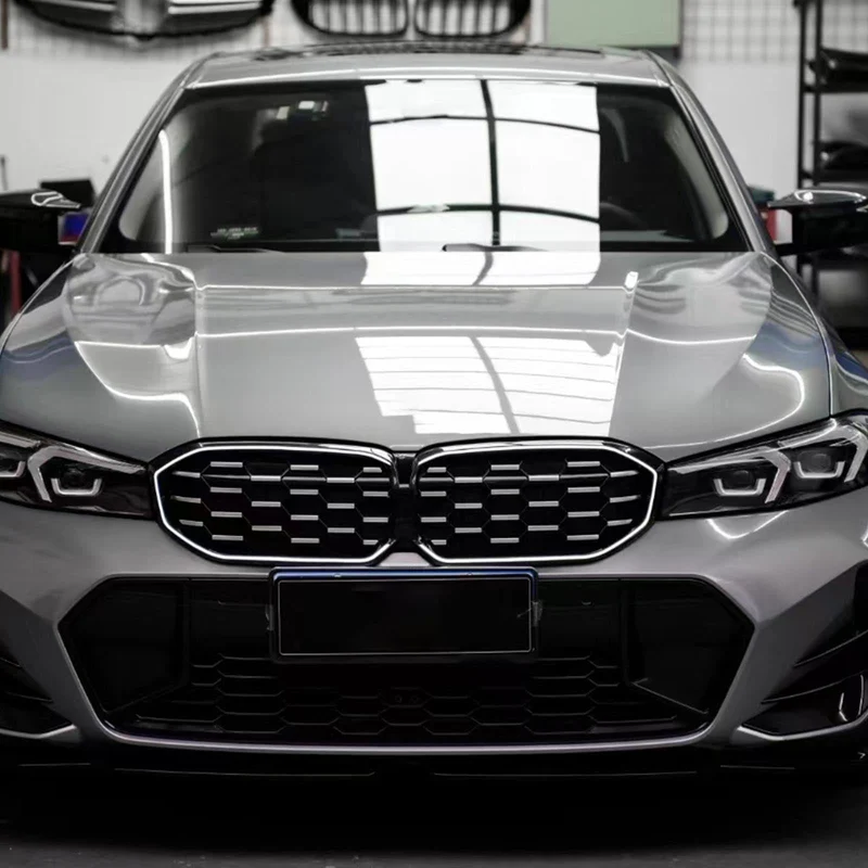 Calandre Diamant BMW Série 3 G20 G28 Noir Argent 2023-2024