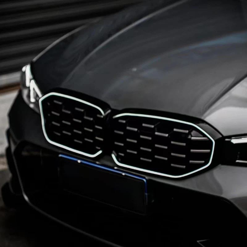 Calandre Diamant BMW Série 3 G20 G28 Noir Argent 2023-2024