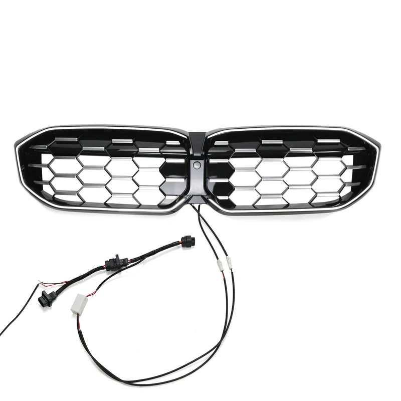 Calandre Diamant BMW Série 3 G20 G28 Noir Argent 2023-2024