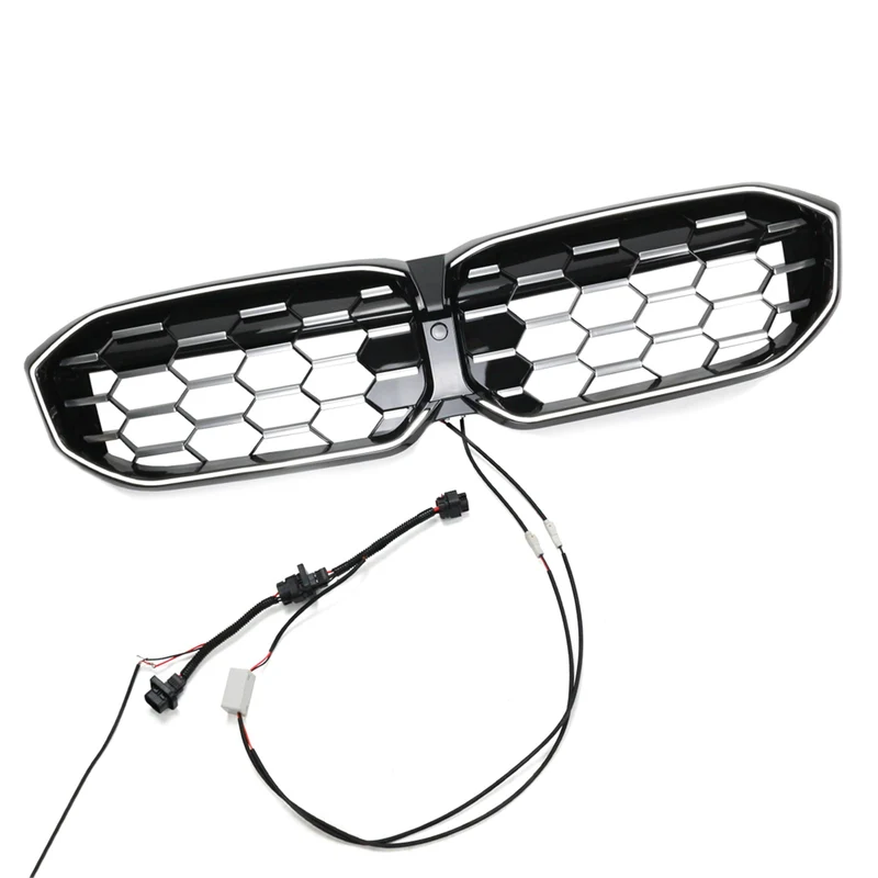 Calandre Diamant BMW Série 3 G20 G28 Noir Argent 2023-2024