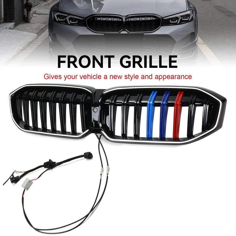 Calandre Maille LED BMW Série 3 G20 G28 Noir 2023-2024