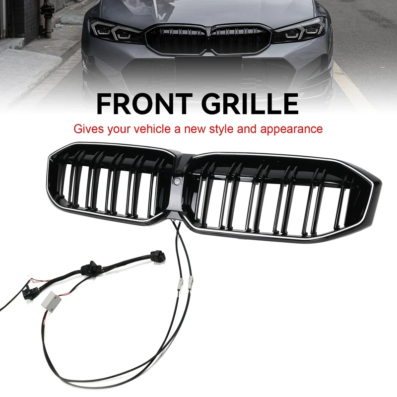 Grille BMW Série 3 G20 G28 Double Ligne Noir 2023-2024