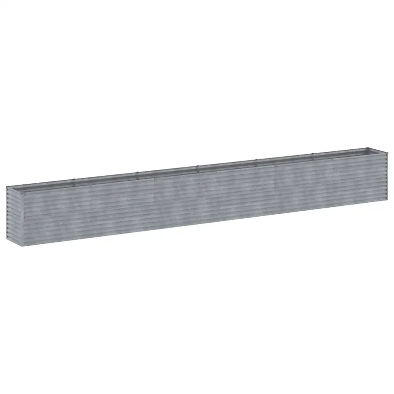 Jardinière surélevée carrée décorative 578 x 50 x 69 cm espace généreux extérieur en acier corten rouillé 02_0046137
