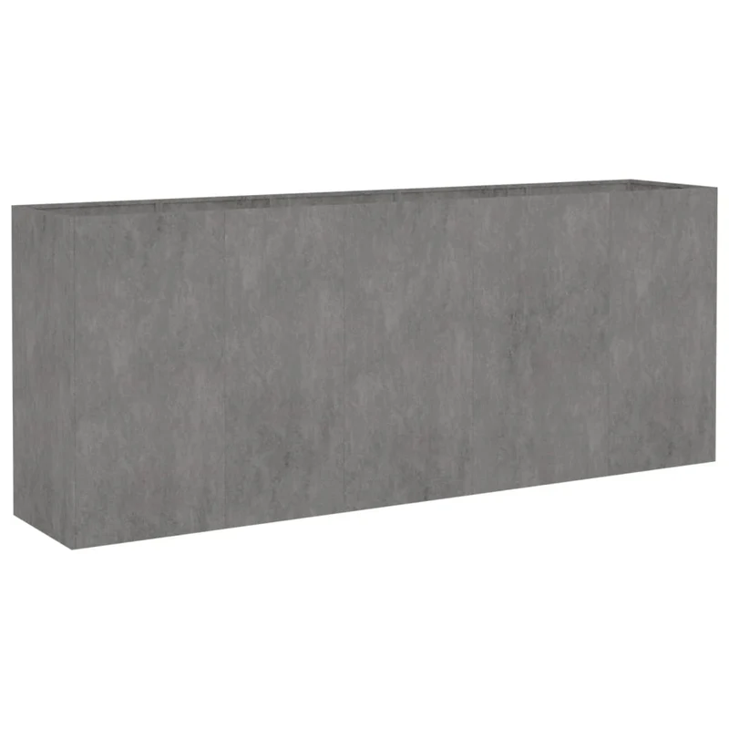 Jardinière bac lit surélevé plantes fleurs terrasse jardin de jardin 200 x 40 x 80 cm acier corten marron 02_0039396