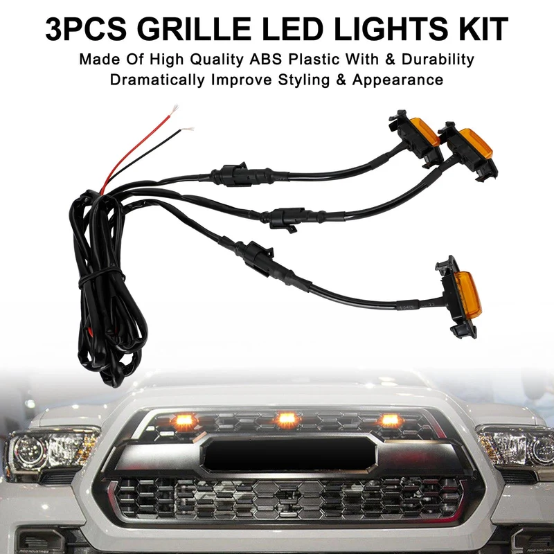 Kit 3 LED Ambre Calandre Toyota Tacoma TRD PRO 2001-2023