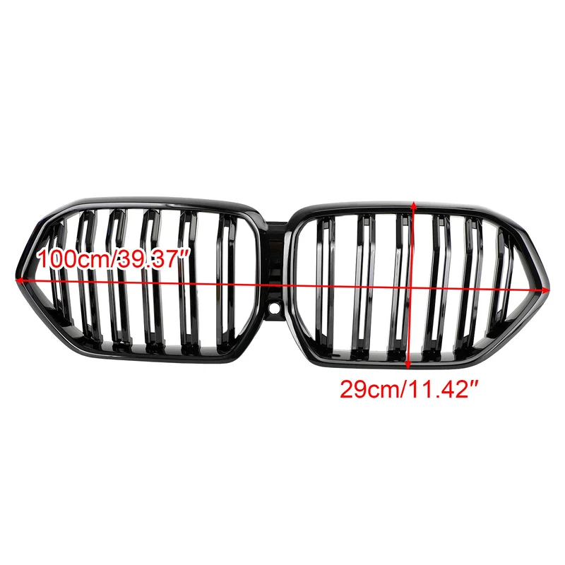 Grille Pare-Chocs Avant BMW X6 G06 Noir Brillant 2020-2022