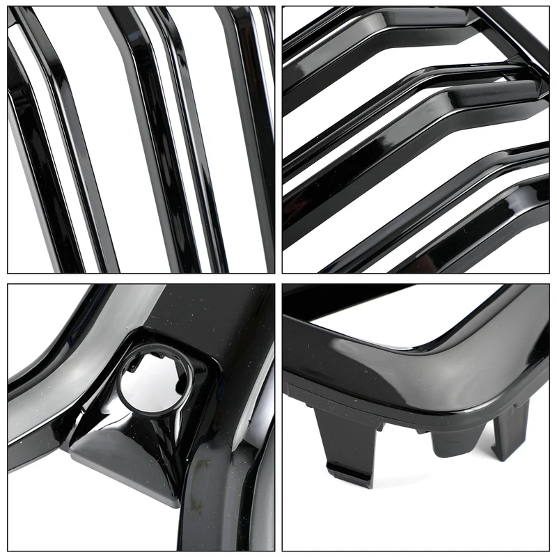 Grille Pare-Chocs Avant BMW X6 G06 Noir Brillant 2020-2022