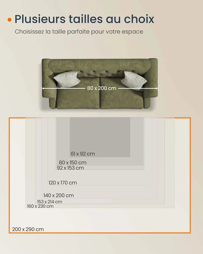 Tapis décoratif tapis de chambre 160 x 230 cm tapis de salon tapis antidérapant pour salon lavable en machine style bohème beige sable 12_0006096