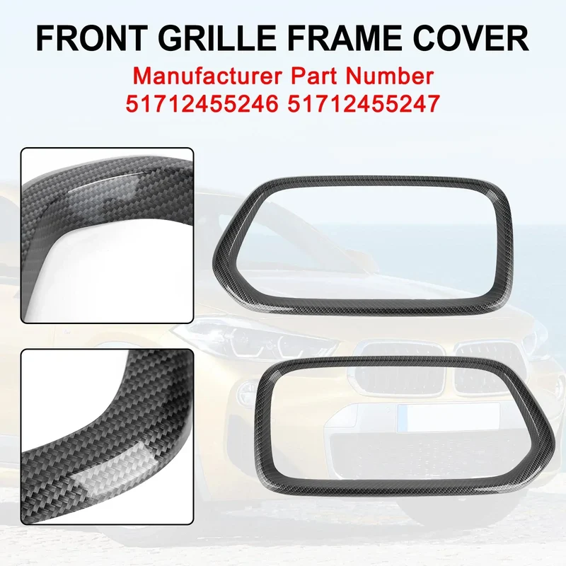 Garniture Calandre Fibre Carbone BMW X2 F39 2018-2021
