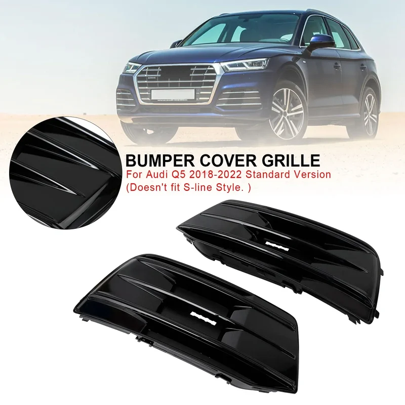 Grille Pare-Chocs Audi Q5 2018-2022 Noir Brillant 2P