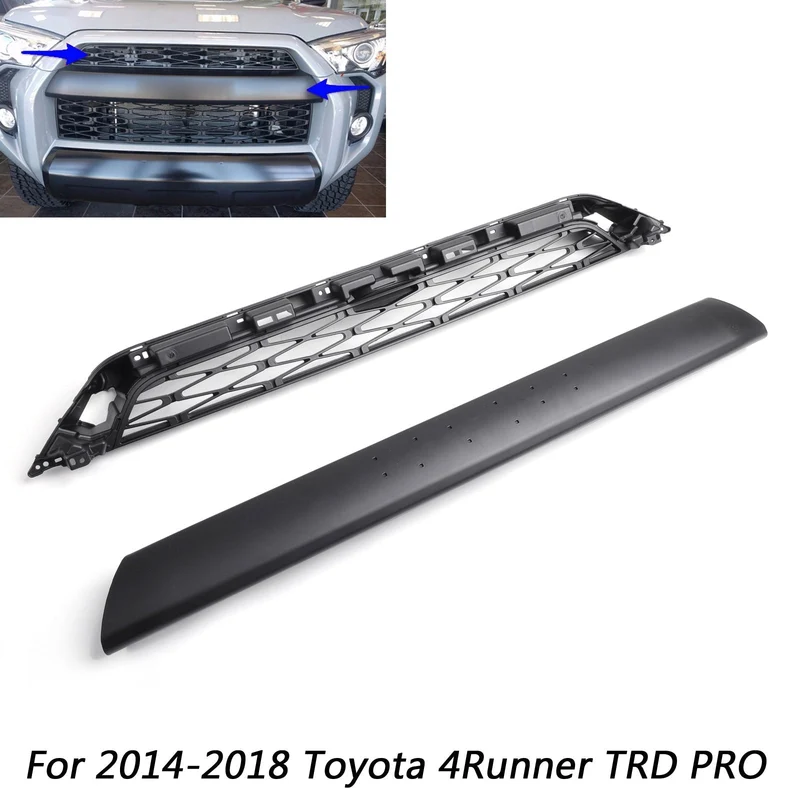Grille Avant TRD Pro Toyota 4Runner Noir Mat 2014-2019