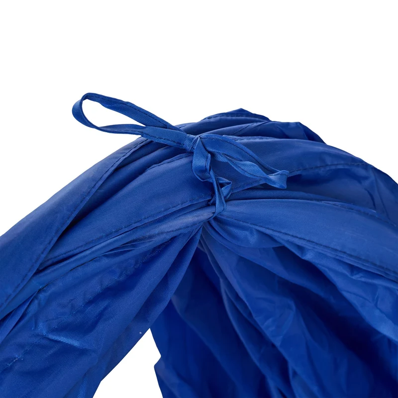 Kit d'agilité canin parcours extérieur 76 pièces avec haies tunnel et slalom en plastique bleu 13_0016716