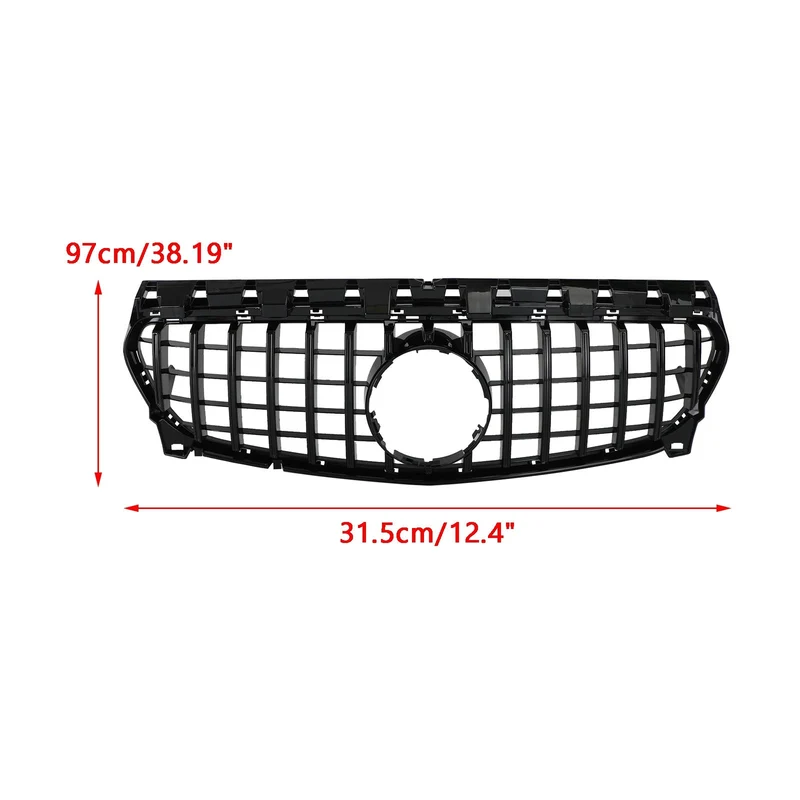 Grille GT-R Mercedes CLA W117 2013-2019 Noir Brillant