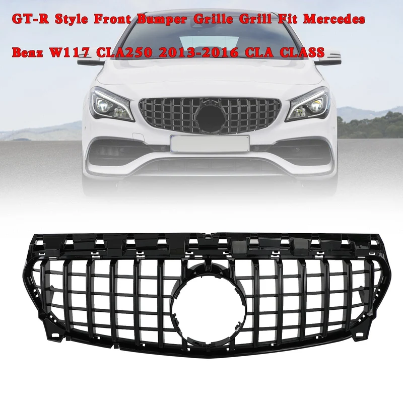Grille GT-R Mercedes CLA W117 2013-2019 Noir Brillant