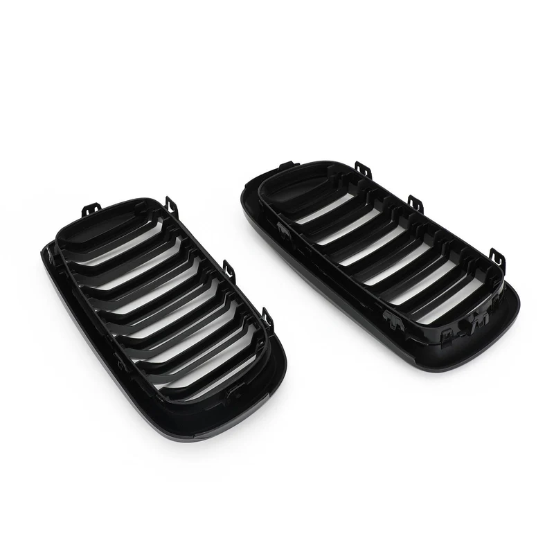 Calandre Double BMW X5 X6 F15 F16 2013-2018 Noir Brillant