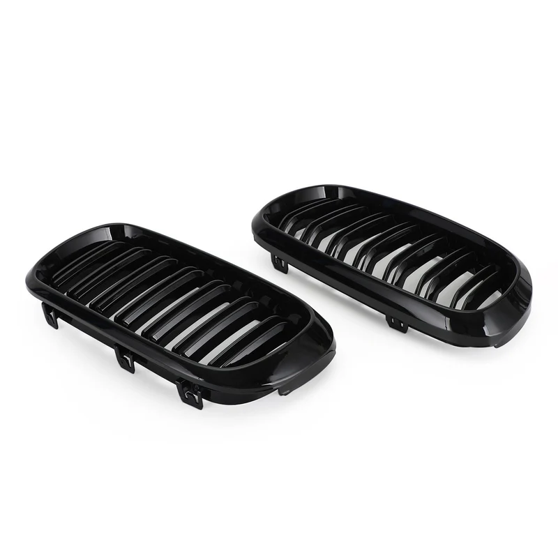 Calandre Double BMW X5 X6 F15 F16 2013-2018 Noir Brillant