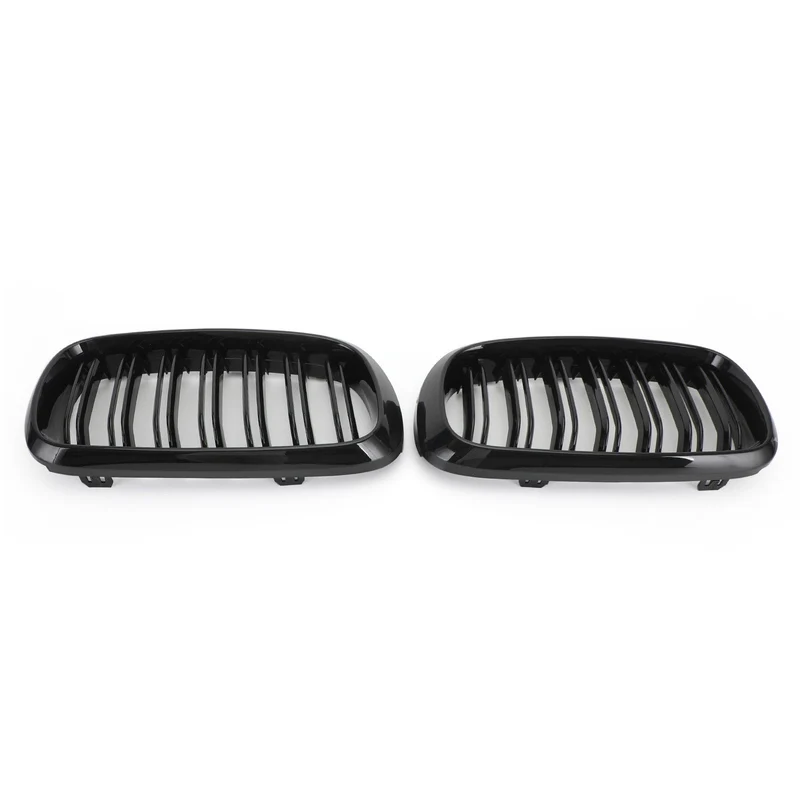 Calandre Double BMW X5 X6 F15 F16 2013-2018 Noir Brillant