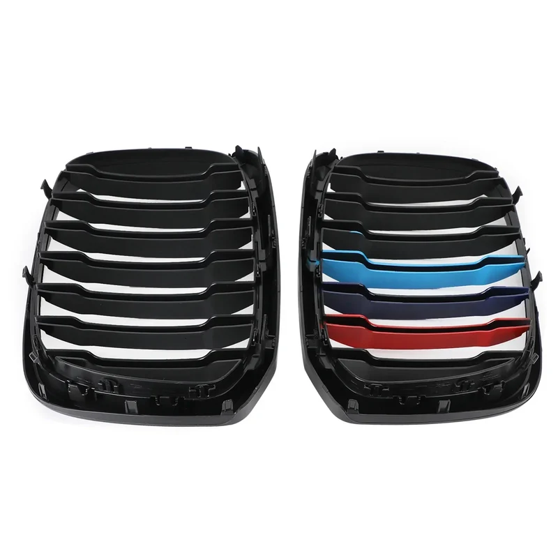 Calandre M-Color Noir Brillant BMW X3 X4 G01 G02 2018-2021