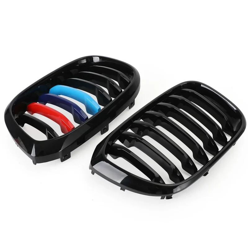 Calandre M-Color Noir Brillant BMW X3 X4 G01 G02 2018-2021