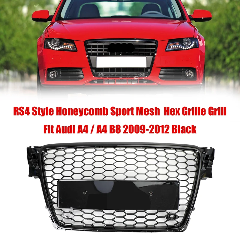 Grille RS4 Nid D'abeille Audi A4 S4 B8 2009-2012