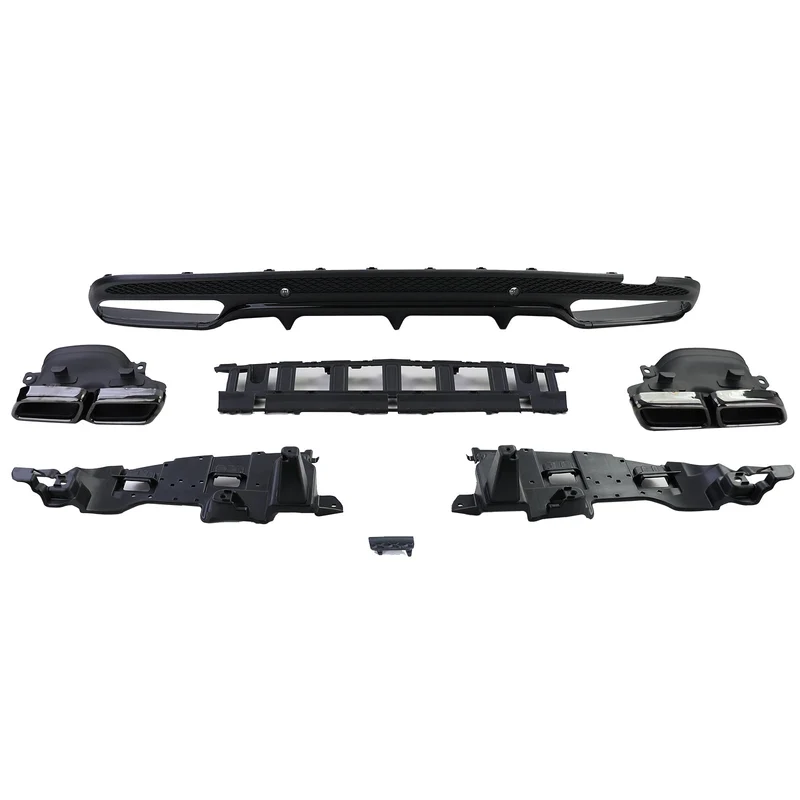 Diffuseur Et Sorties Échappement Look 63 AMG Mercedes Classe C