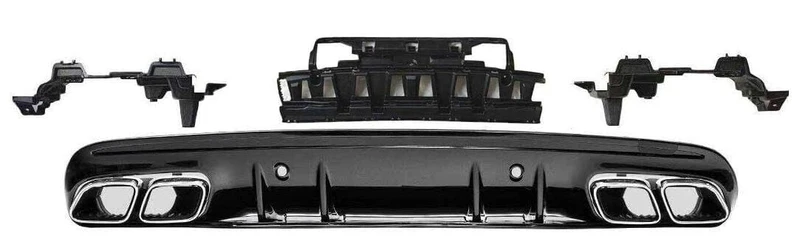 Diffuseur Et Sorties Échappement Look 63 AMG Mercedes Classe C