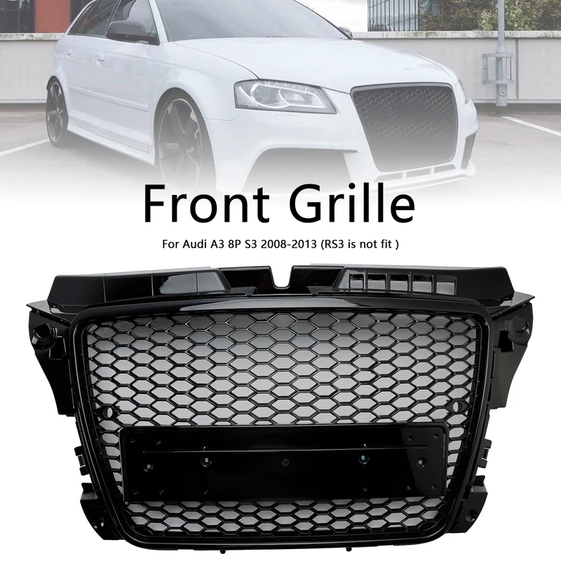 Grille Avant RS3 Style Nid D'abeille Audi A3 8P 2008-2013