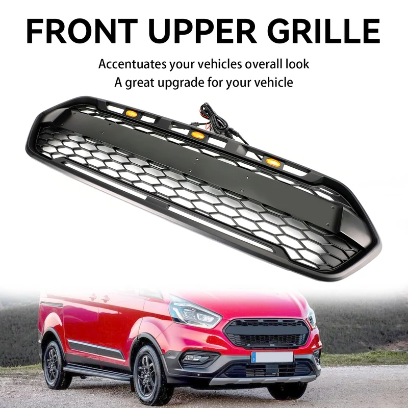 Grille Pare-Chocs Avant Noir Mat Style Raptor Ford Transit Custom