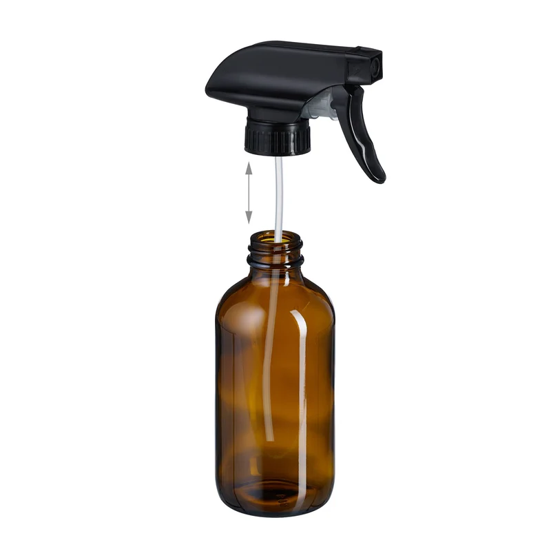 Lot de 4 vaporisateurs rechargeables 250 ml et 500 ml pour entretien intérieur et jardin en verre marron 13_0016907