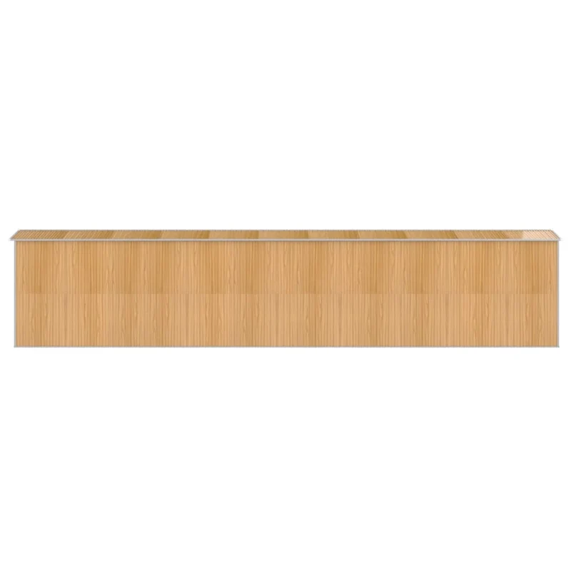 Abri de jardin cabane cabanon maison de stockage remise extérieur hangar outils robuste clair 192 x 938 x 223 cm acier galvanisé marron 02_0022311