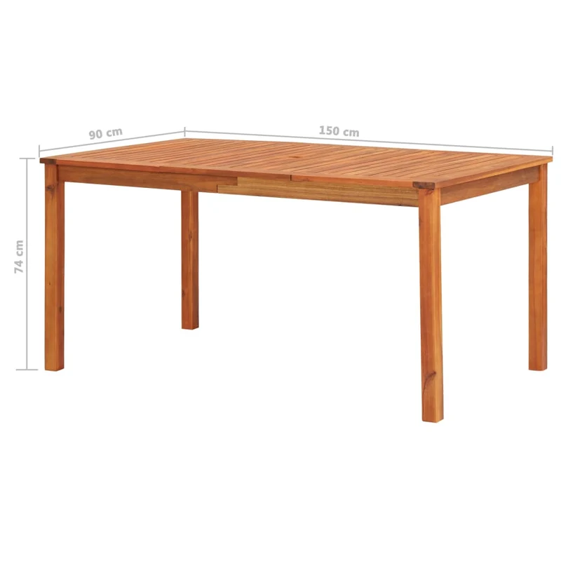 Mobilier à dîner de jardin 7 pièces avec coussins acacia solide 02_0014804