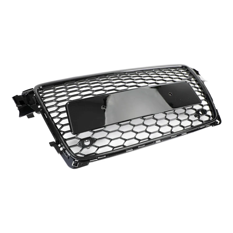 Grille Calandre Style RS4 Noir Brillant Audi A4 B8 2009-2012