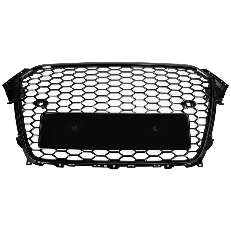 Grille Avant Style RS4 Noir Brillant Audi A4 S4 2013-2016