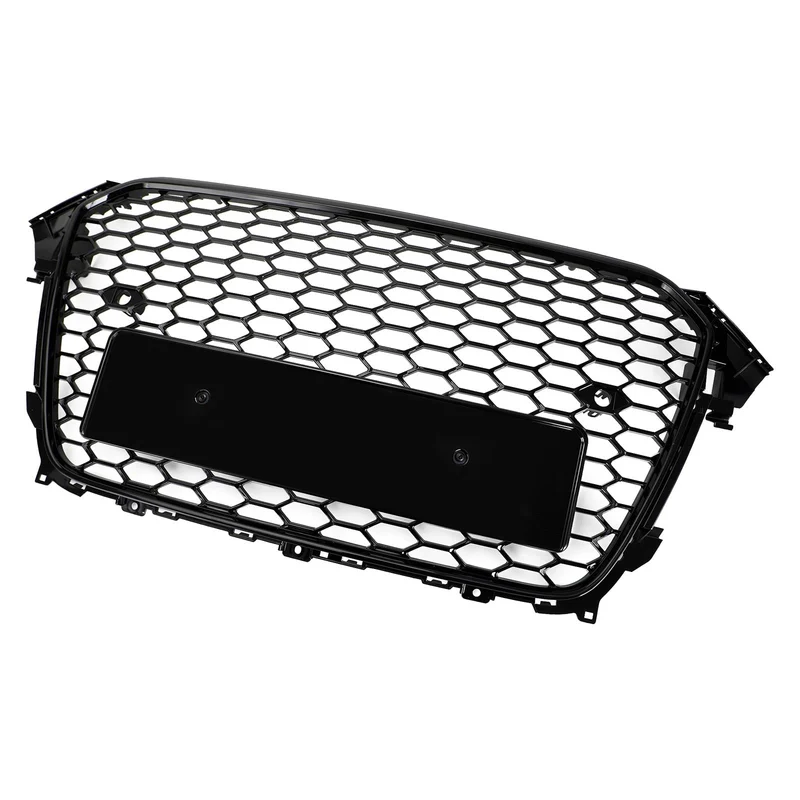 Grille Avant Style RS4 Noir Brillant Audi A4 S4 2013-2016