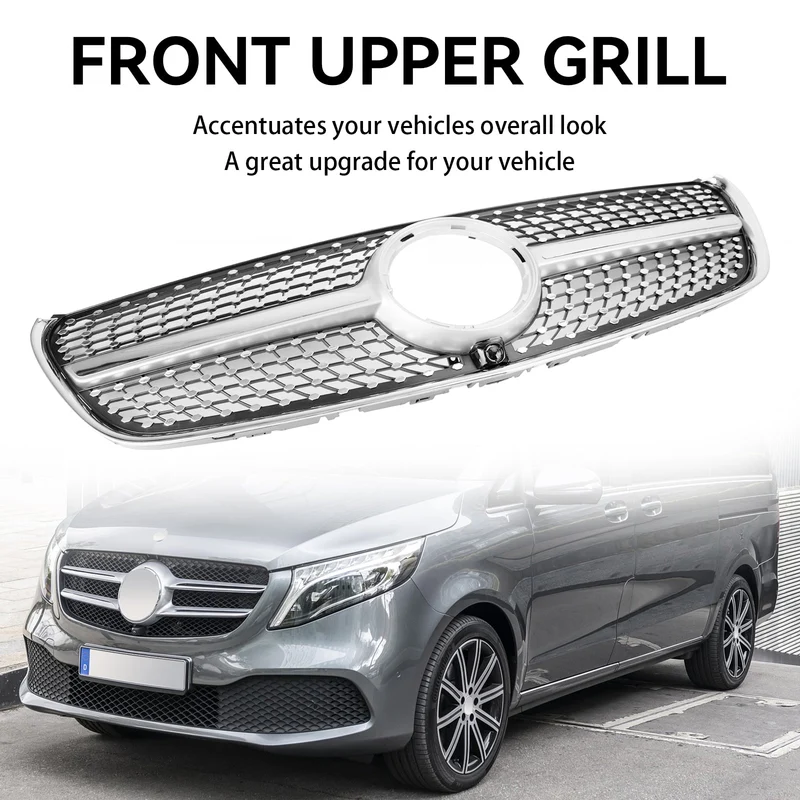 Grille Calandre Supérieure Diamant Mercedes Classe V W447 2014-2019