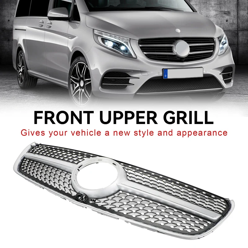 Grille Calandre Supérieure Diamant Mercedes Classe V W447 2014-2019
