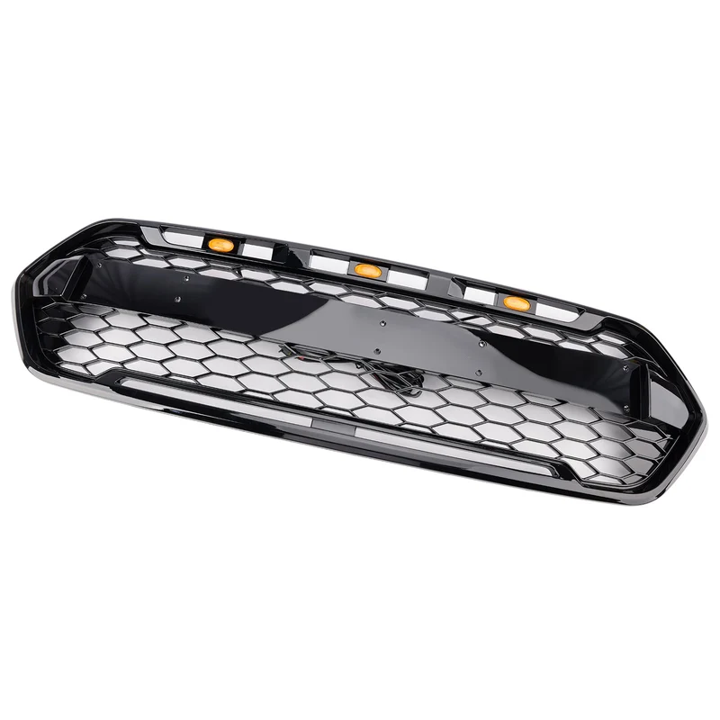 Calandre Pare-Chocs Avant Noir Brillant 3 LED Ford Transit Custom