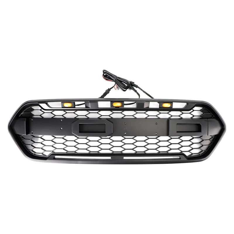 GZ.A FT-QX-DD Calandre Ford Transit 2018-2023 Noir Mat Éclairage