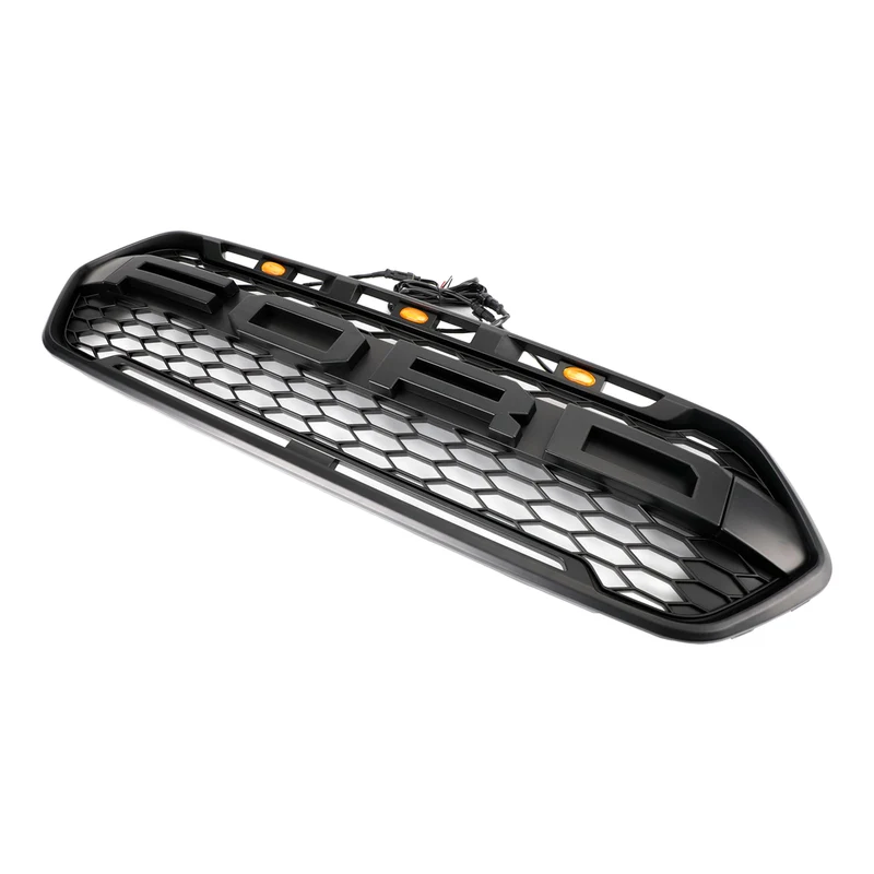 GZ.A FT-QX-DD Calandre Ford Transit 2018-2023 Noir Mat Éclairage