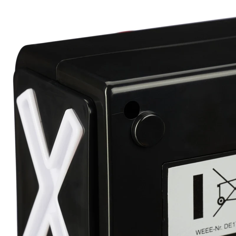 Buzzer de quiz lumineux pour jeux en famille 10 x 10 x 10 cm en plastique rouge 13_0010498