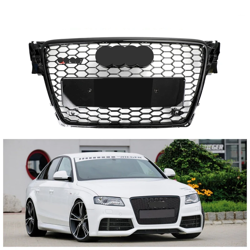 Calandre RS4 Nid D'abeille Audi A4 S4 B8 2009-2012