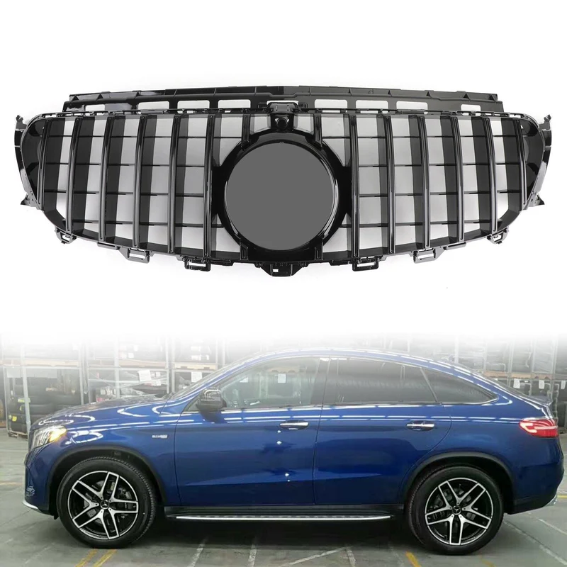 Calandre Avant Mercedes W213 AMG 2016-2019 Noir Brillant