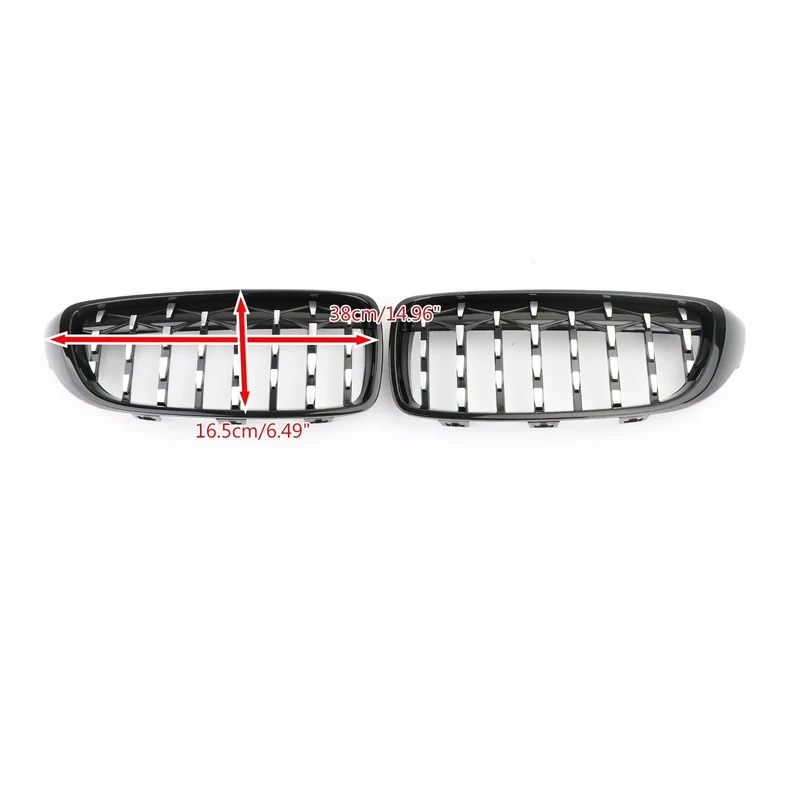 Calandre Diamant BMW Série 4 F32 F36 F82 Noir Chrome