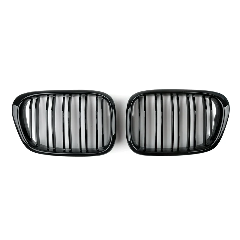 Calandre Avant BMW Série 5 E39 Noir Brillant Double Nervure